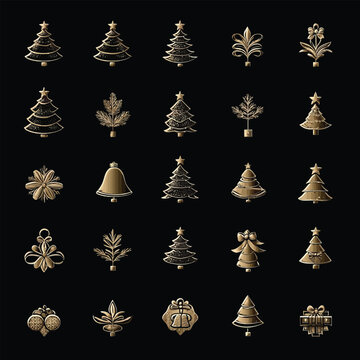 Christmas Icon and Elements Collection 