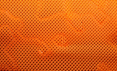 Orange Mesh Fabric Texture Background