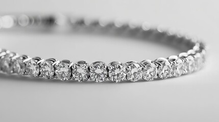 A sparkly diamond bracelet, shown against a plain white backdrop.