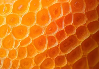 Wall Mural - Close-Up Macro of Orange Fruit Texture