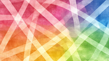 Aufkleber - Colorful abstract background with vibrant overlapping lines and textures blending in a rainbow pattern