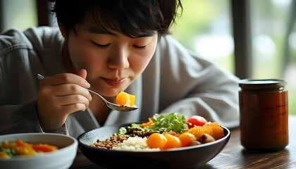 Mindful Eating Journey: Savoring Every Bite of a Nutritious Meal