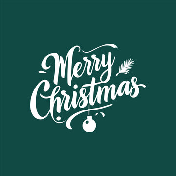 MERRY CHRISTMAS vector brush calligraphy with flourishes. Merry Christmas card. Hand drawn brush style modern calligraphy. vector design for greetings card, headline. t shirt print and others.