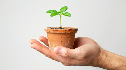 Small Plant in a Hand