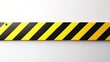 © Lumos Maxima - Black and yellow stripes. Barricade tape, do not cross, police, crime danger line, bright yellow official crime scene barrier tape. Flat style cartoon illustration isolated on white background
