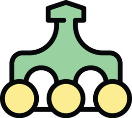 Poster - Green hierarchy structure is representing a concept of growth and success