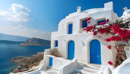 Classic Whitewashed House on a Greek Island