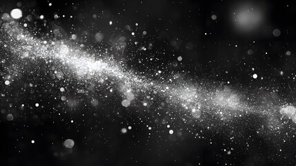 Wall Mural - A stunning view of a galaxy filled with sparkling stars in a dark universe.