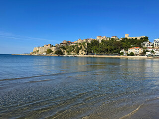 Montenegro Ulcinj town on Adriatic sea