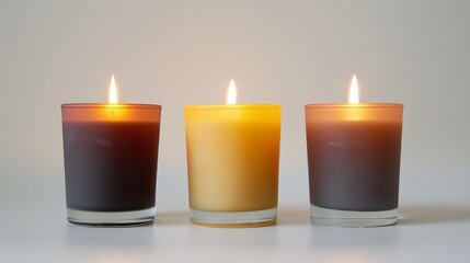 Sticker - Minimalist Trio: Candles Awaken in White