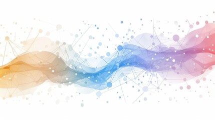 Abstract connection background illustration generated by ai