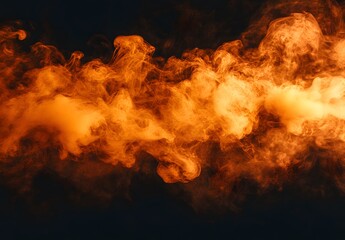 Poster - Orange Smoke Explosion Photography