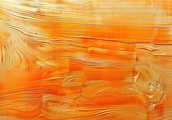 Wall Mural - Abstract Orange Wooden Background Oil Painting