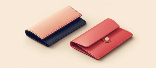 Two styles of women s wallets one featuring a sleek modern design and the other showcasing a timeless understated elegance