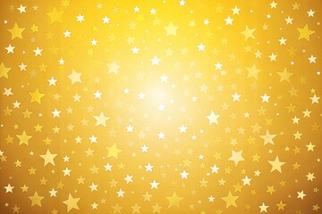 Canvas Print - golden background with white and gold star pattern
