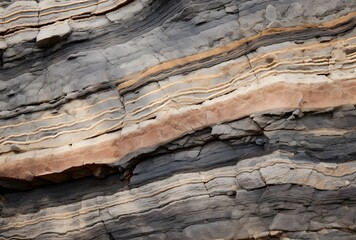 Sticker - Striated Rock Formation with Layers and Texture