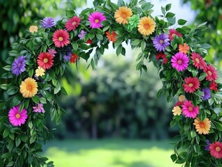 Colorful Flower Arch