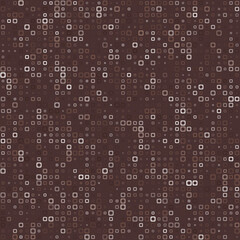 Poster - Abstract pattern featuring rounded square frames in multiple colors, including dark red, light pink, and muted brown. An admirable vector illustration.