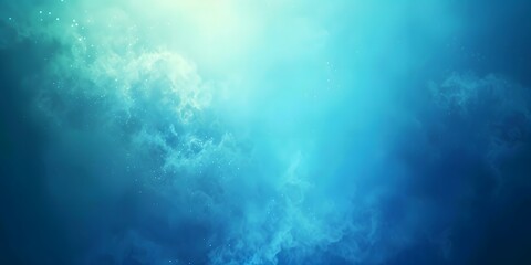 Wall Mural - Abstract Blue and Cyan Gradient Background with Blurred Edges