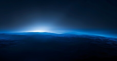 Wall Mural - Abstract Blue Gradient Night Sky Background