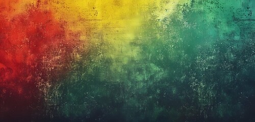 Poster - Abstract Gradient Background with Red, Yellow, and Green