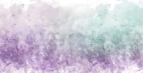 Wall Mural - Abstract Watercolor Background with Pastel Purple and Green