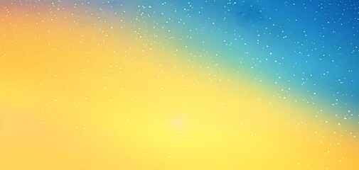 Wall Mural - Abstract Yellow Blue Gradient Background With Grain Texture