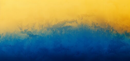 Canvas Print - Abstract Blue & Yellow Grainy Gradient Background