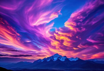 dynamic light play through majestic cloud formations emphasizing vibrant colors captivating patterns sky, blue, white, clouds, sunlight, rays, horizon