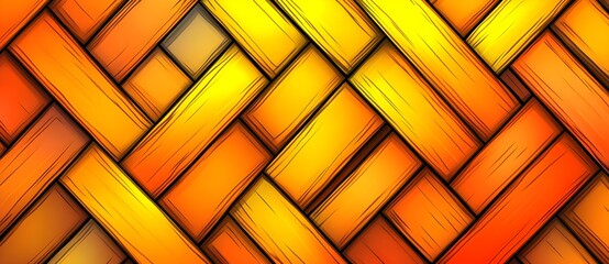 Wall Mural - Abstract Orange and Yellow Wood Background