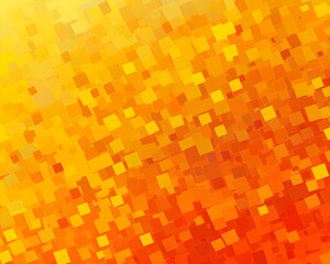 Wall Mural - Abstract Orange and Yellow Square Pattern