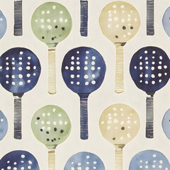 Poster - Watercolor Abstract Pattern with Circles and Spots