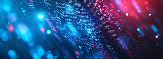 Abstract digital background with data and code elements, representing the...