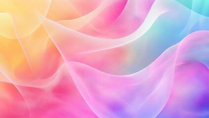 Background grainy gradient noise texture effect for a summer poster design in orange teal green pink abstract wave pattern