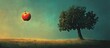 © DigitalDruid - Surreal 2d illustration featuring an apple and a tree