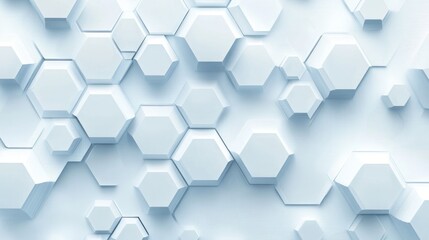 Geometric Hexagon Structure on Futuristic Abstract Background