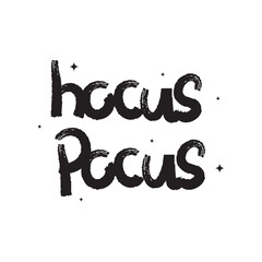 Aufkleber - Hocus Pocus Calligraphy Text Vector Design.