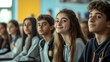 © Prasanth - A group of students is sitting in a classroom