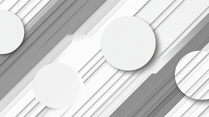 Aufkleber - minimalist geometric flat vector background with modern stripes and circular shapes for design proje