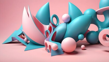 Abstract Geometry in Surreal 3D Surreal Design