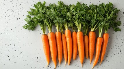 Poster - Fresh Carrots with Green Tops