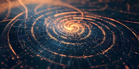 Poster - Abstract Spiral of Light