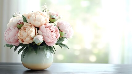 Wall Mural - Peonies in a Vase