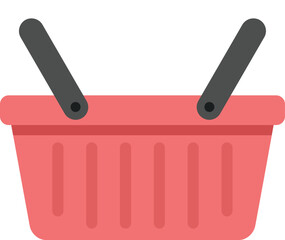 Wall Mural - This simple vector illustration of an empty shopping basket is perfect for projects related to shopping and retail