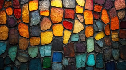 Canvas Print - Colorful Mosaic Background