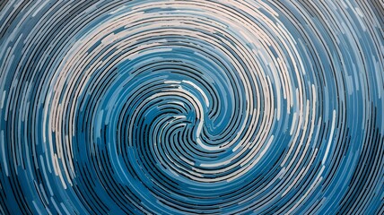 abstract blue spiral