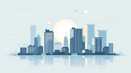 city skyline illustration