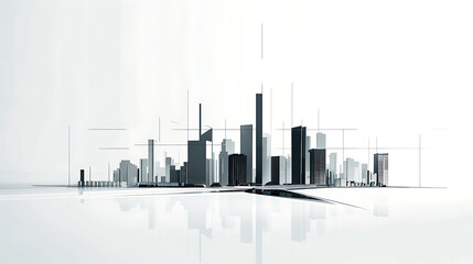 city skyline illustration