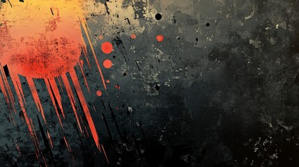 Canvas Print - banner with an abstract grunge background 