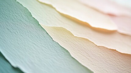 Sticker - A close-up of a textured paper surface with a soft, muted color palette, perfect for backgrounds and overlays 